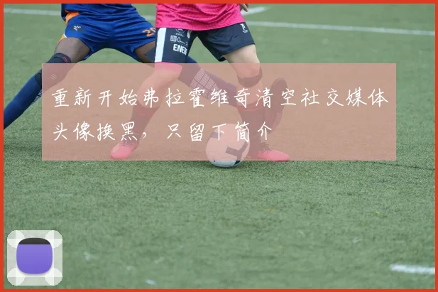 重新开始弗拉霍维奇清空社交媒体头像换黑，只留下简介